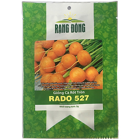 Hạt Giống Củ Cà Rốt Tròn Gói 2gr - RADO 527