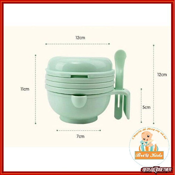 Bộ chế biến ăn dặm kiểu Nhật 10 chi tiết