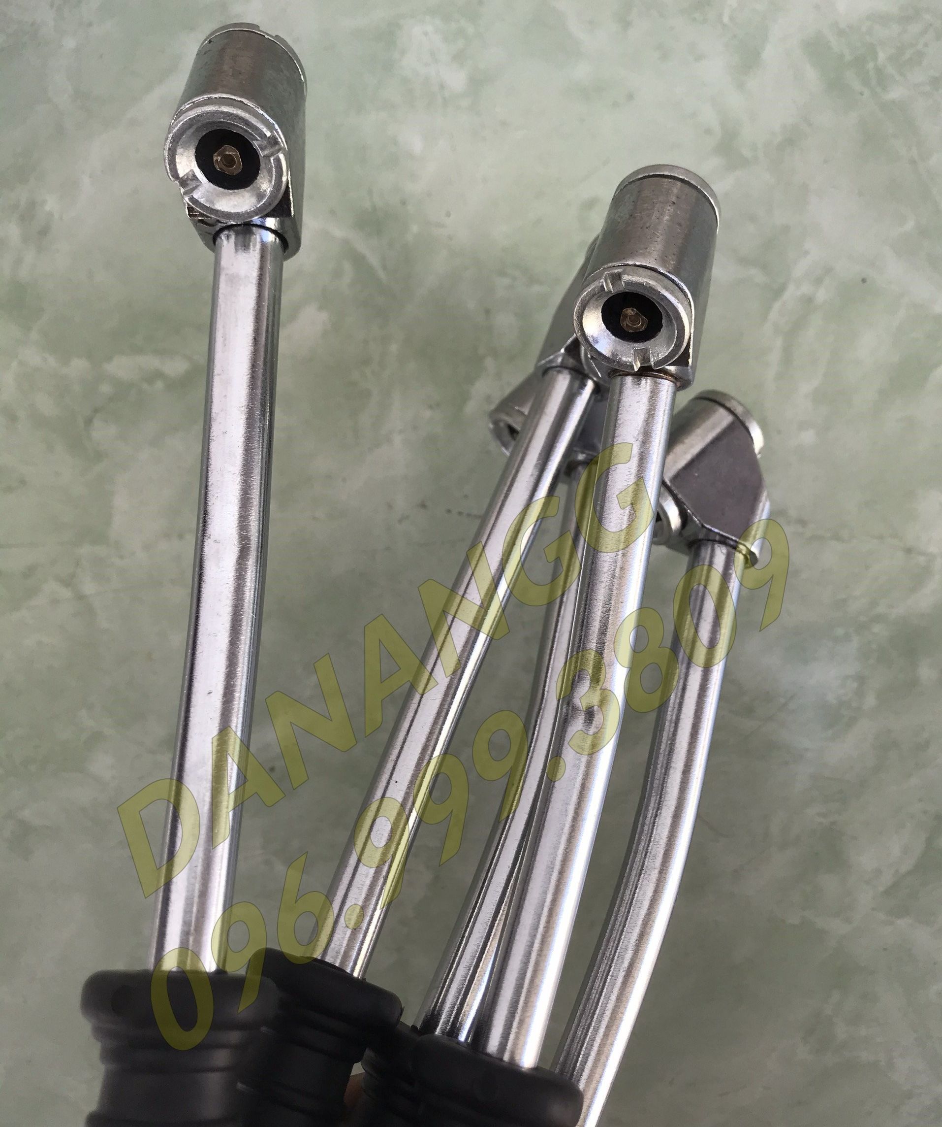 Đầu bơm lốp xe đầu dài 2 đầu bơm