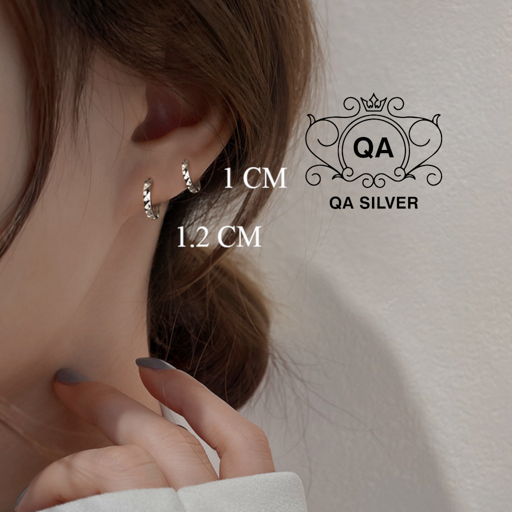 HOOP QA SILVER Earrings