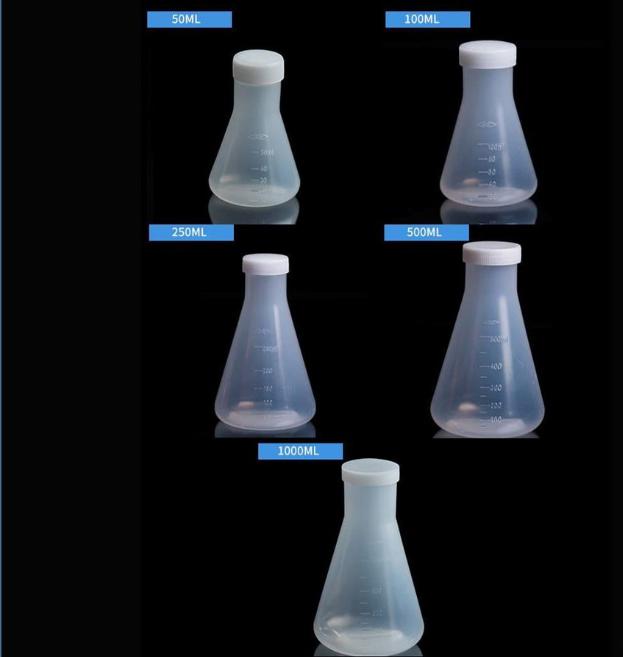 Bình tam giác nhựa 100ml có nắp