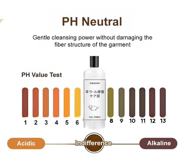 Special detergent for silk, cashmere, and mulberry silk