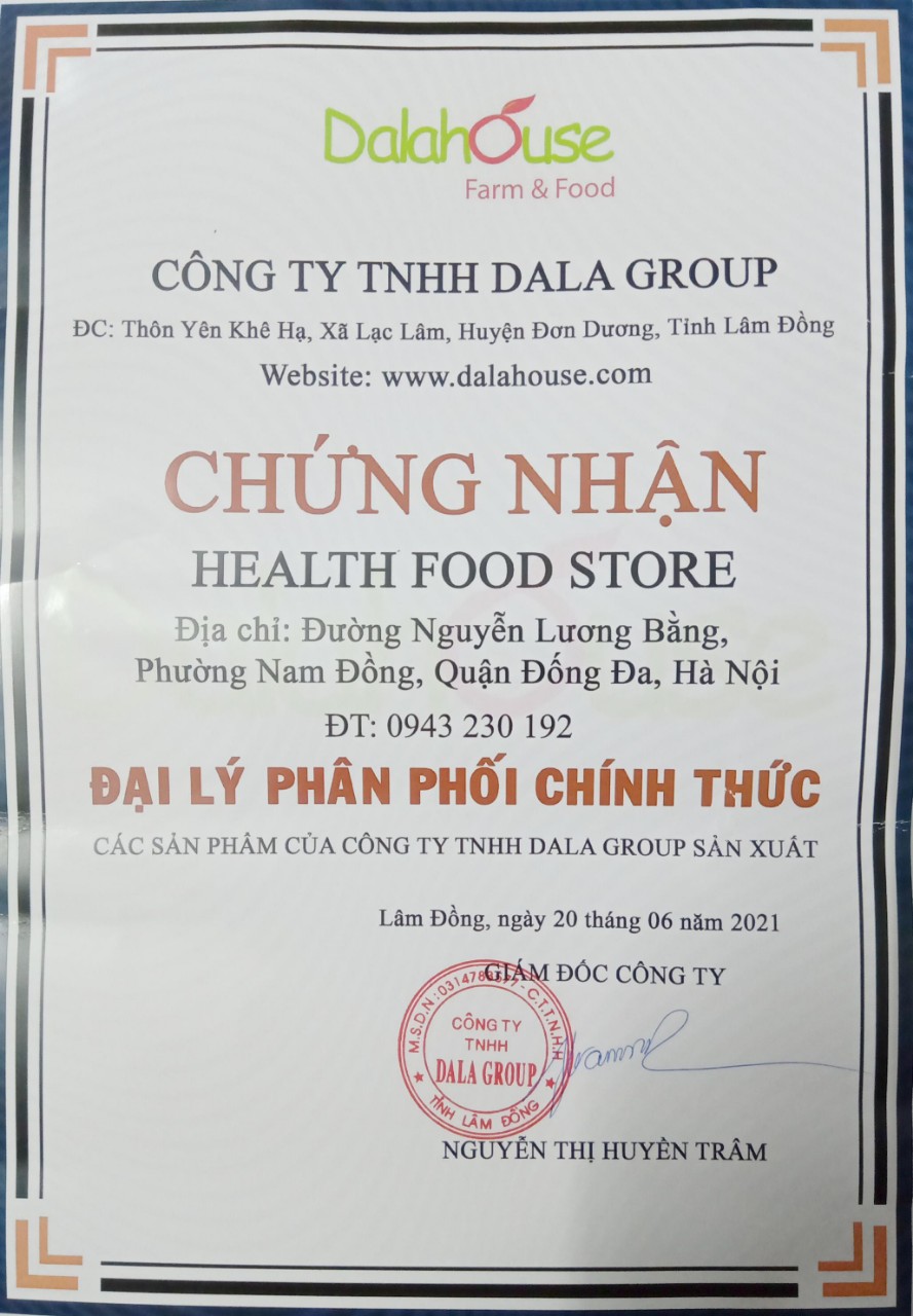 Bột Diếp Cá Nguyên Chất Dalahouse 60g (20 gói * 3g)