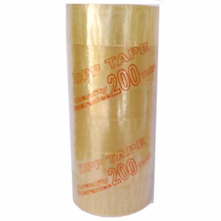 [HCM]COMBO 6 cuộn Băng Keo dán thùng Carton bản lớn 200 Yard loại 1