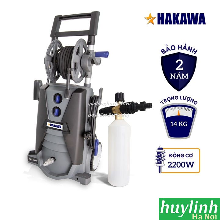 Máy xịt rửa xe Hakawa HK-2200W - 160 bar
