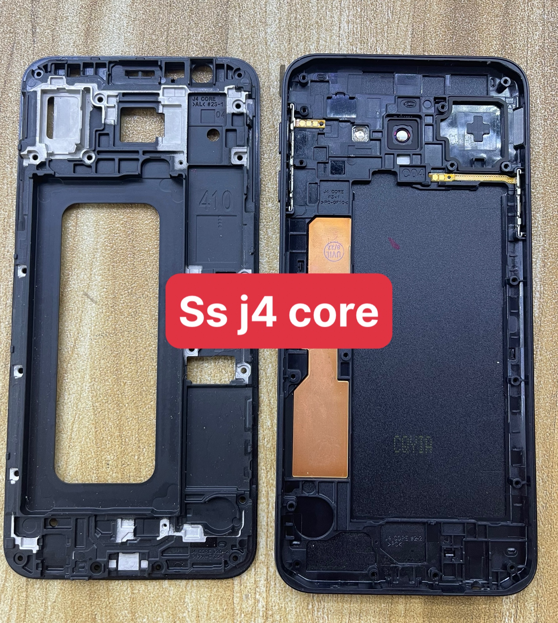 bộ xương vỏ sam sung j4 core zin mới kèm(sườn,lưng,kính camera,phím bấm)