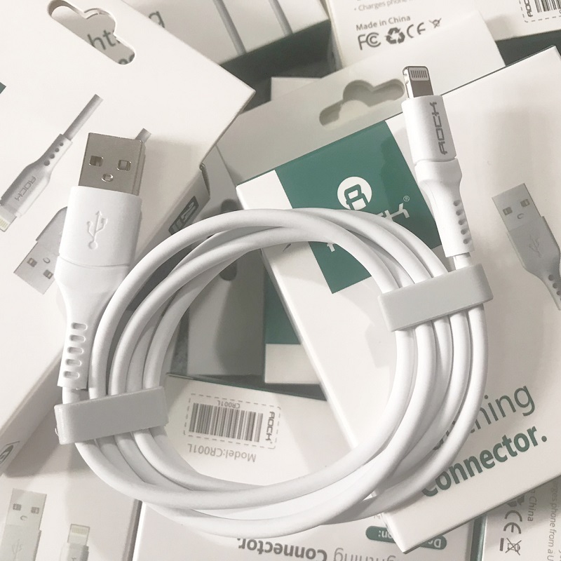Cáp sạc Rock USB to Lightning (dùng cho iPhone/ iPad)