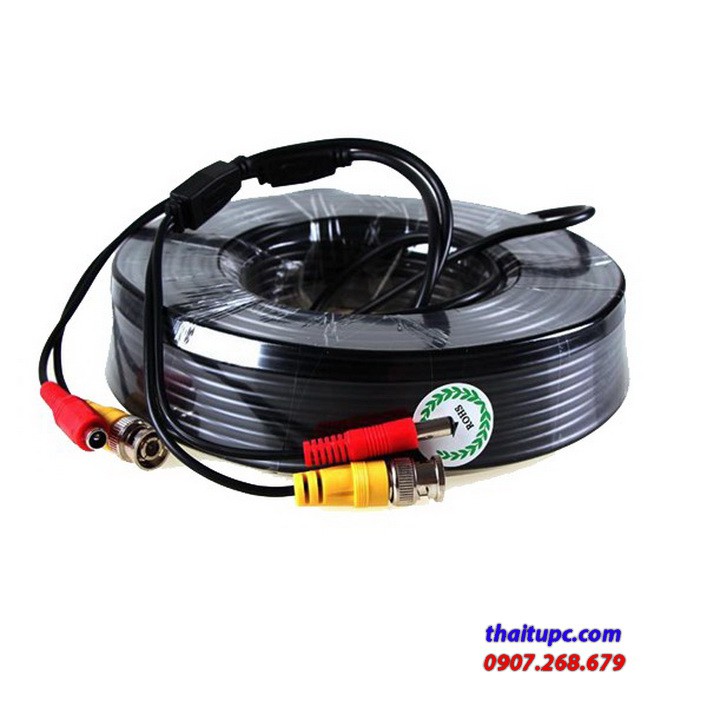 Cáp camera 15m có nguồn và đầu bnc