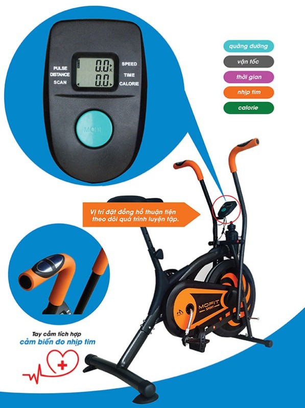 Xe đạp tập thể dục, xe đạp toàn thân Mofit MO-2060