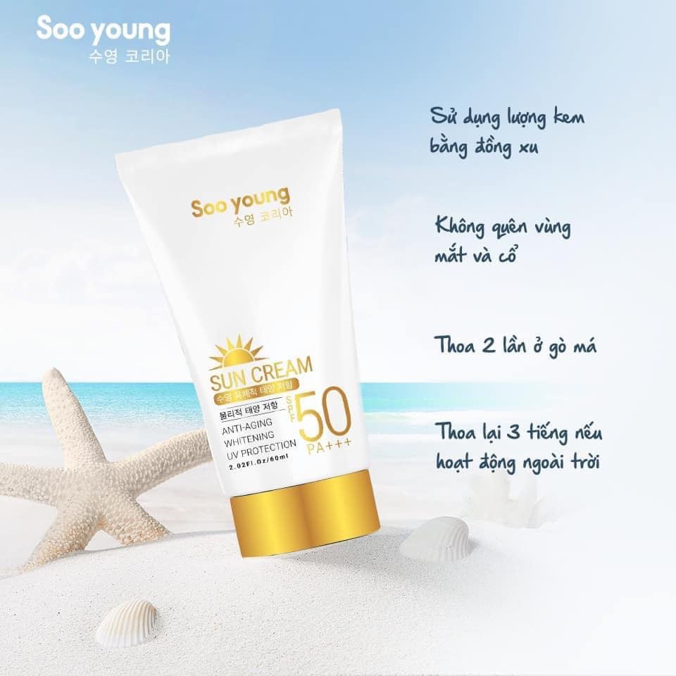 Kem Chống Nắng Mặt Vật Lý Soo Young 50ml