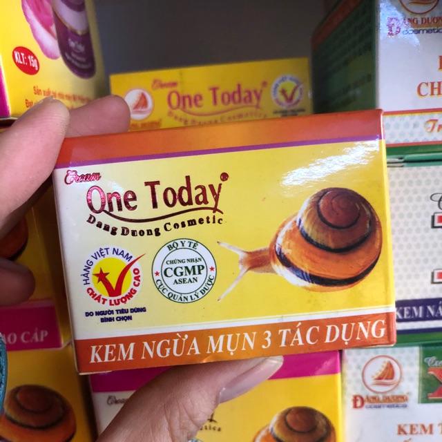 kem ốc sên one today ngừa mụn 3 tác dụng