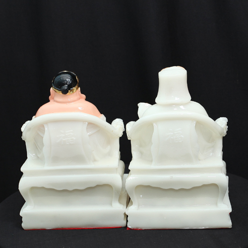 [  Cao 19 cm ] TƯỢNG THẦN TÀI THỔ ĐỊA MÀU TRẮNG - MS 31  [ COMPOSITE + BỘT ĐÁ  ]