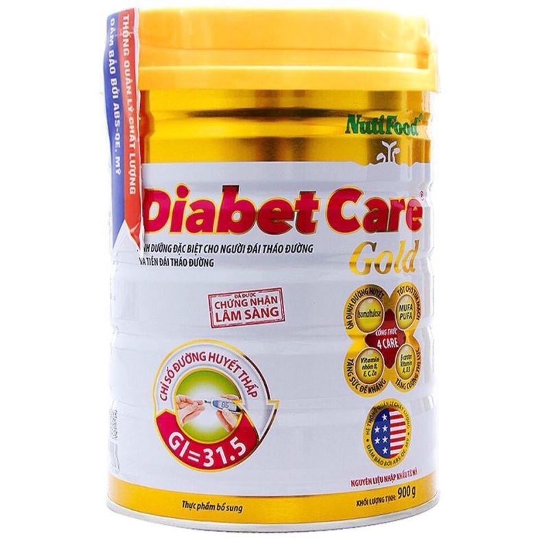SỮA BỘT DIABETCARE GOLD 900g date 2022 (NUTIFOOD) cao cấp