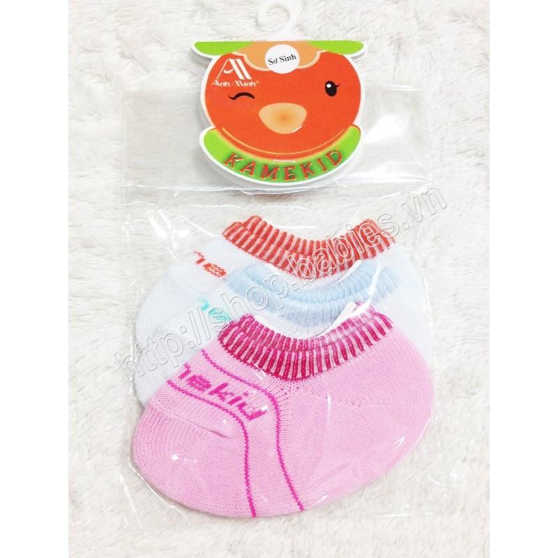 Set 3 đôi vớ sơ sinh Kamekid ( cho bé 3-6kg )