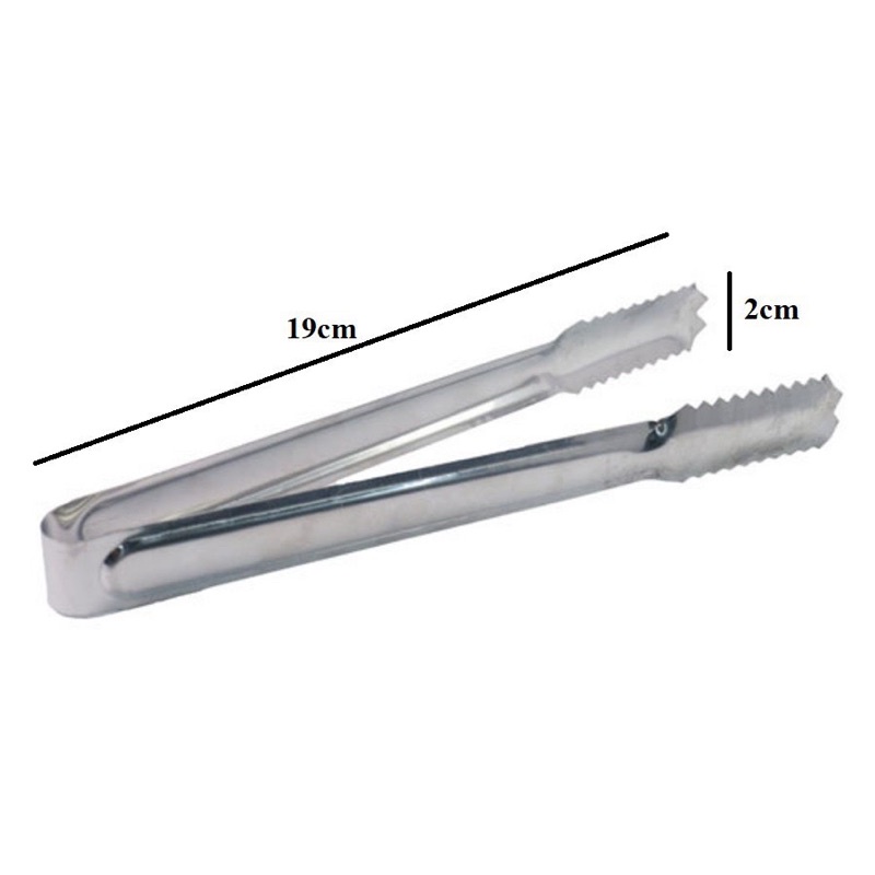 Kẹp gắp đá, gắp thức ăn inox 19cm/ 23cm/ 29cm