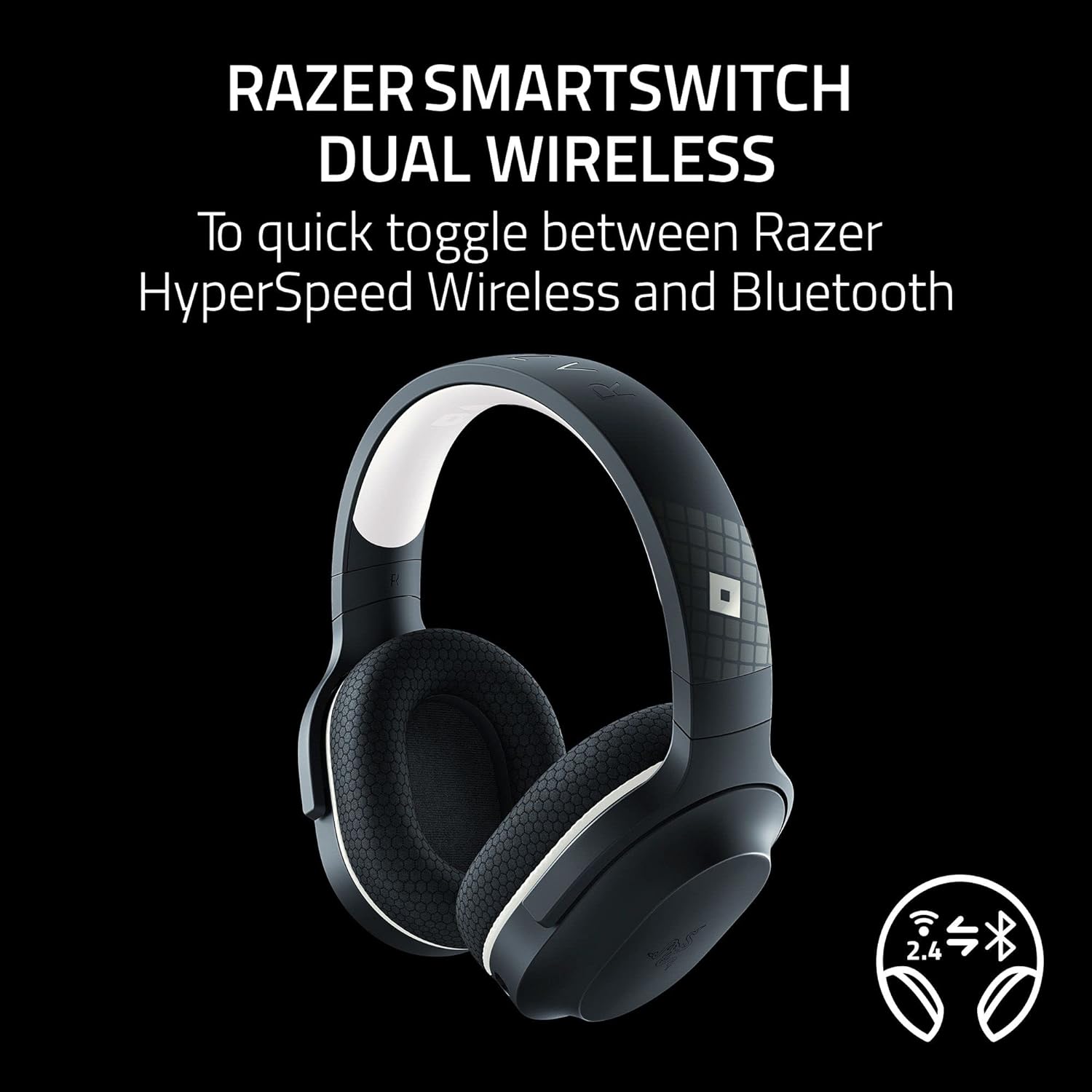 Razer Barracuda X - Roblox Edition Wireless Multi-platform Gaming and Mobile Headset (Tai nghe không dây Gaming) | 2.4GHz Wireless + Bluetooth | Lightweight | 40mm Drivers | Detach