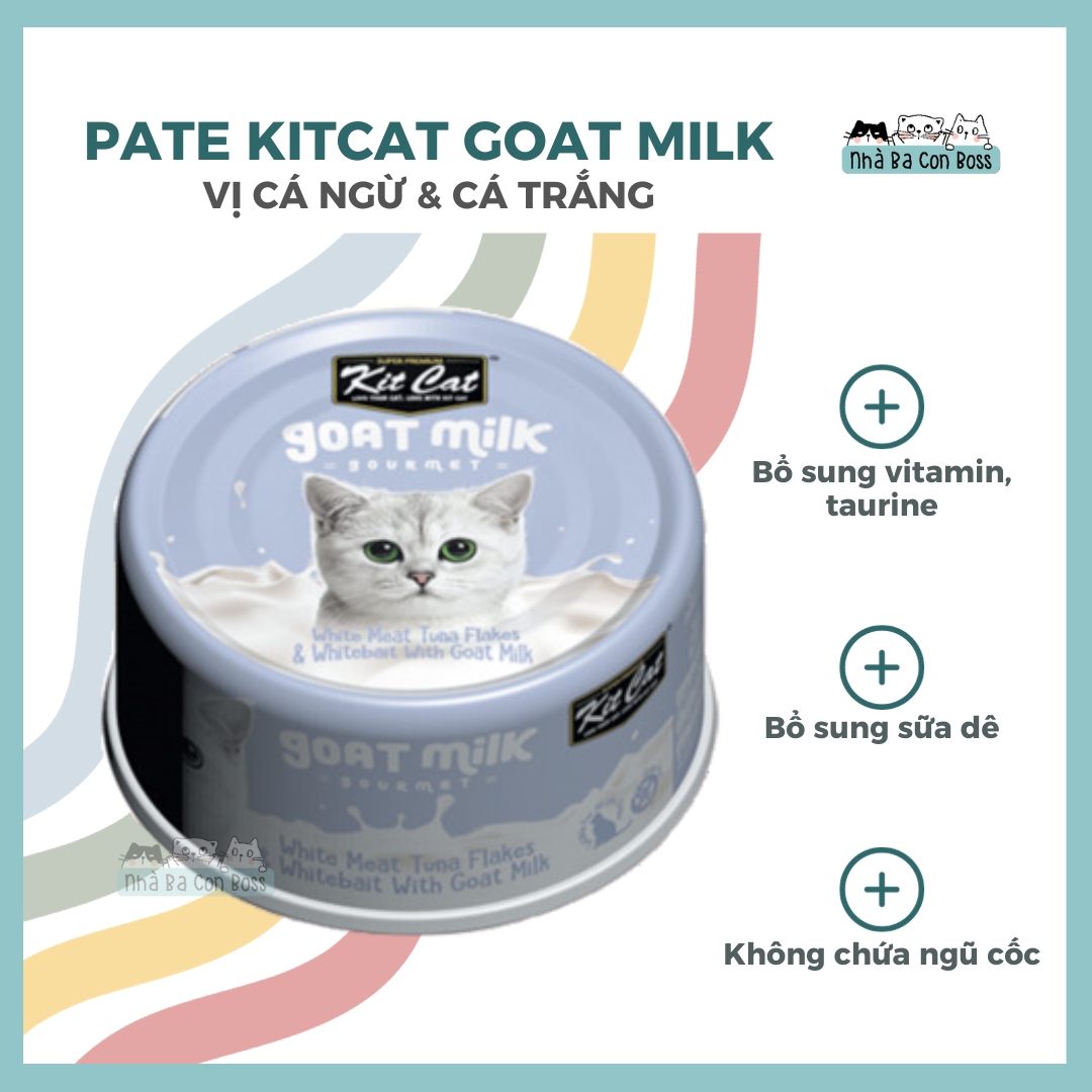 [Lon 70g] Pate Cho Mèo Kitcat Goat Milk