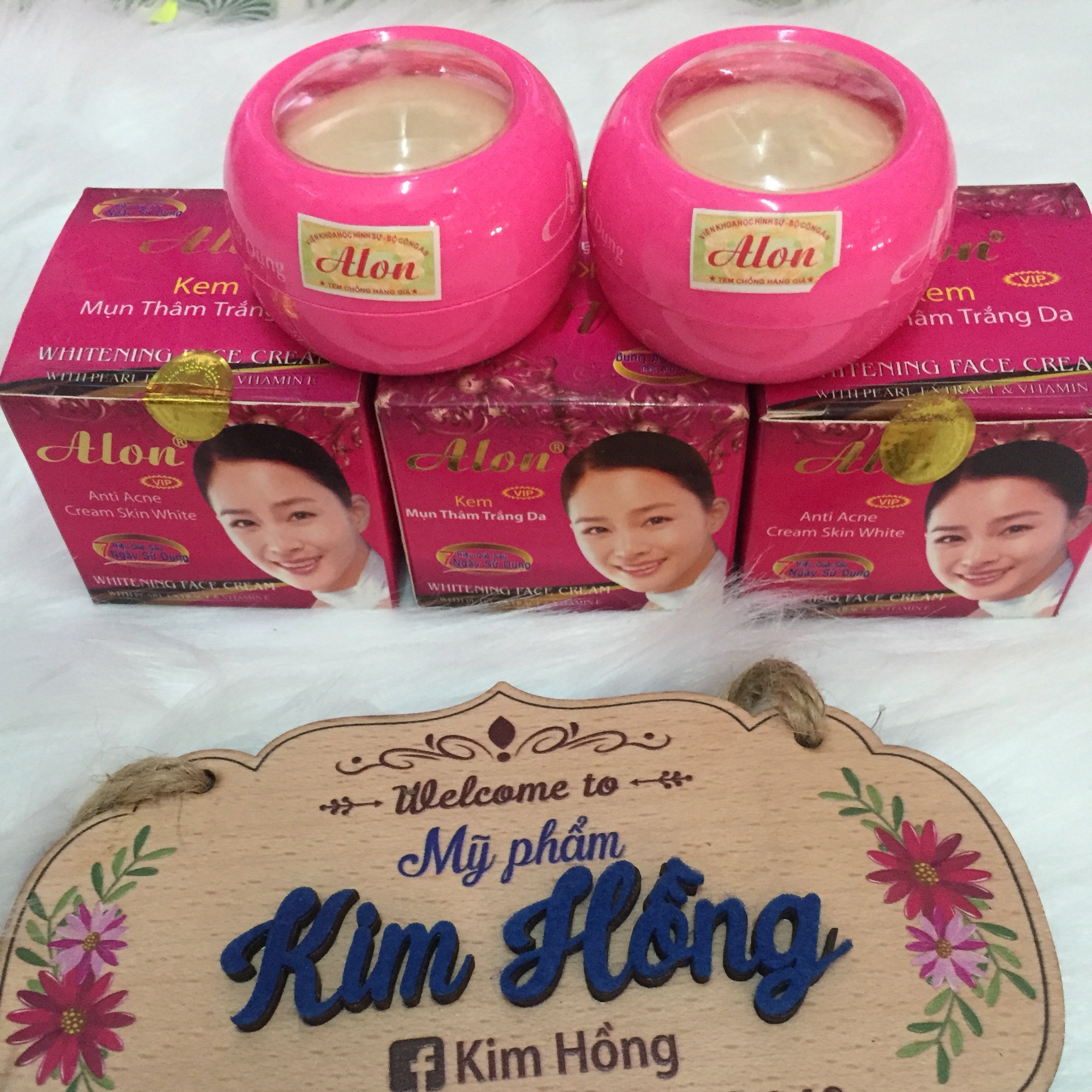 Kem Alon Mụn- Thâm- Trắng Da-Mờ Sẹo Se Khít Lỗ Chân Lông 5g
