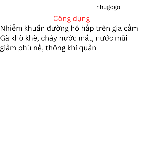 Tilmicosin 10ml khò khè, chảy nước mắt