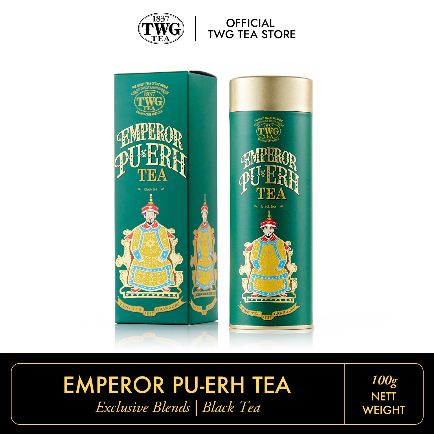 Trà TWG Tea - Emperor Pu Erh Tea (100g) | Trà Phổ Nhĩ | Lazada.vn