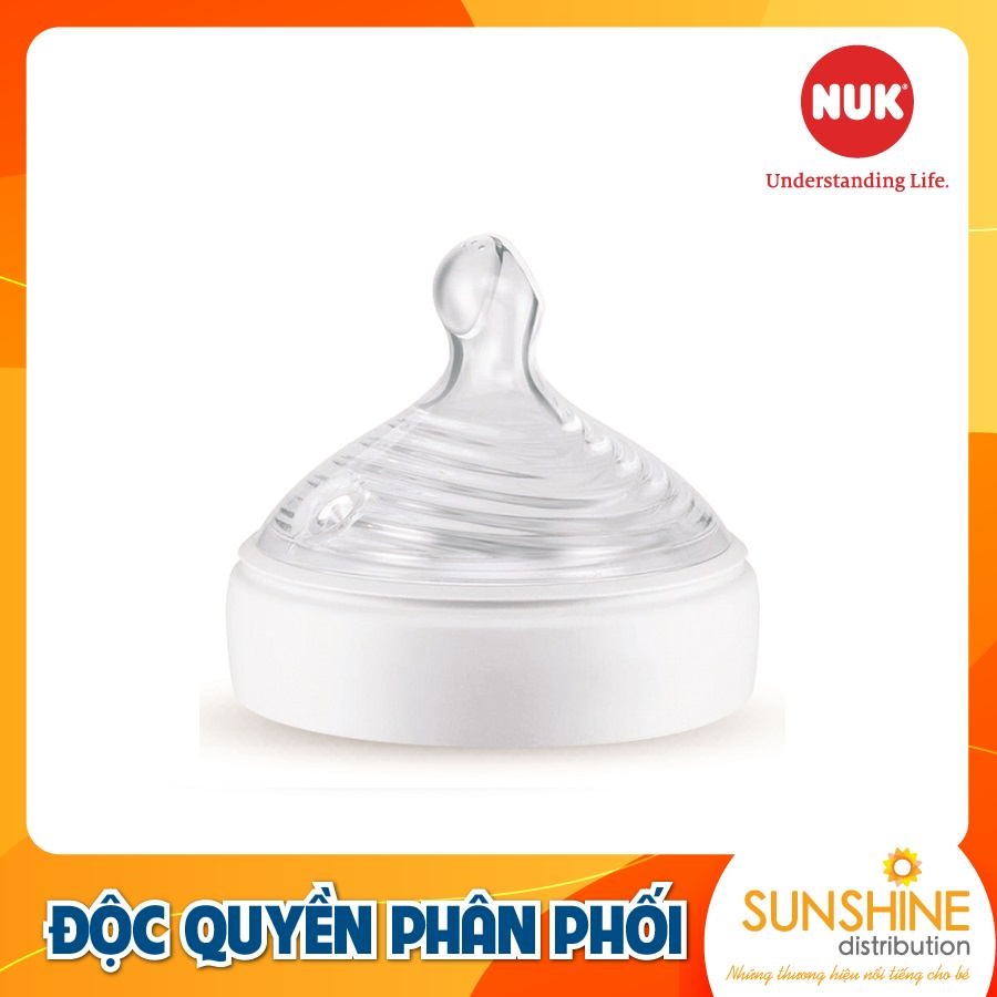 BỘ 2 NÚM TI NUK NATURE SENSE SILICONE S2 - M
