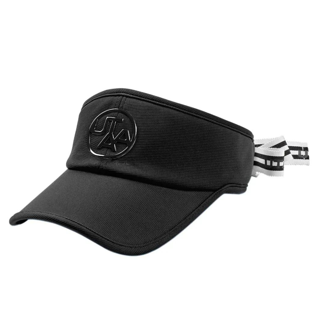 Mũ golf nữ nửa đầu thắt nơ đen trắng - hat