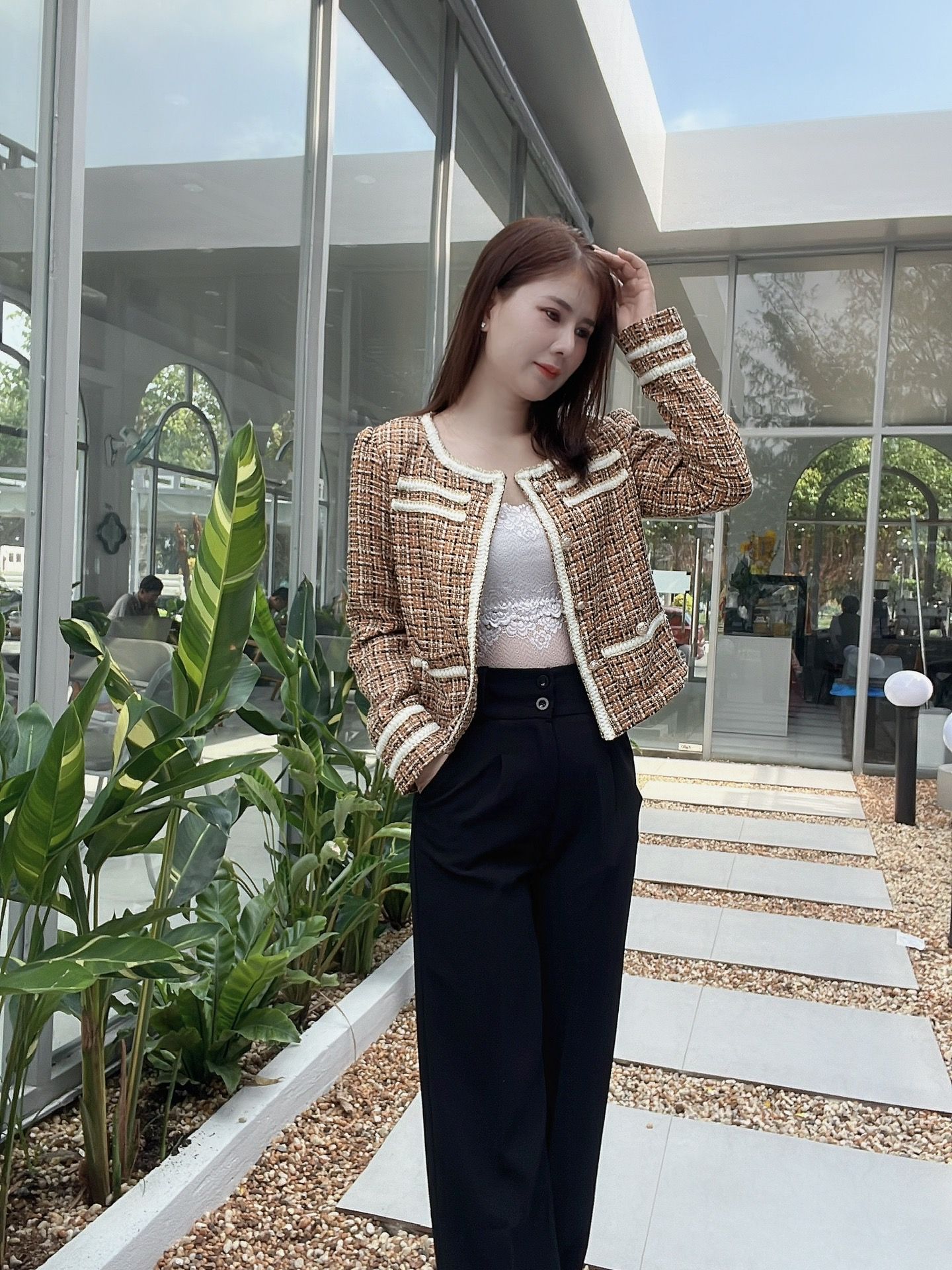 DA4- ÁO DẠ KIỂU CÔNG SỞ THANH LỊCH