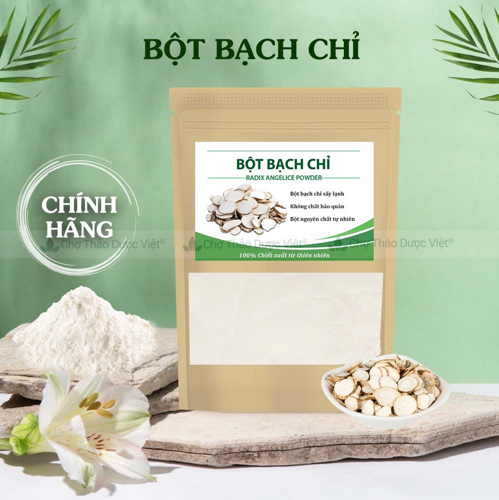 Bột bạch chỉ nguyên chất 1kg, khô, thơm, bột đắp mặt trắng da, giảm mụn, mờ thâm nám