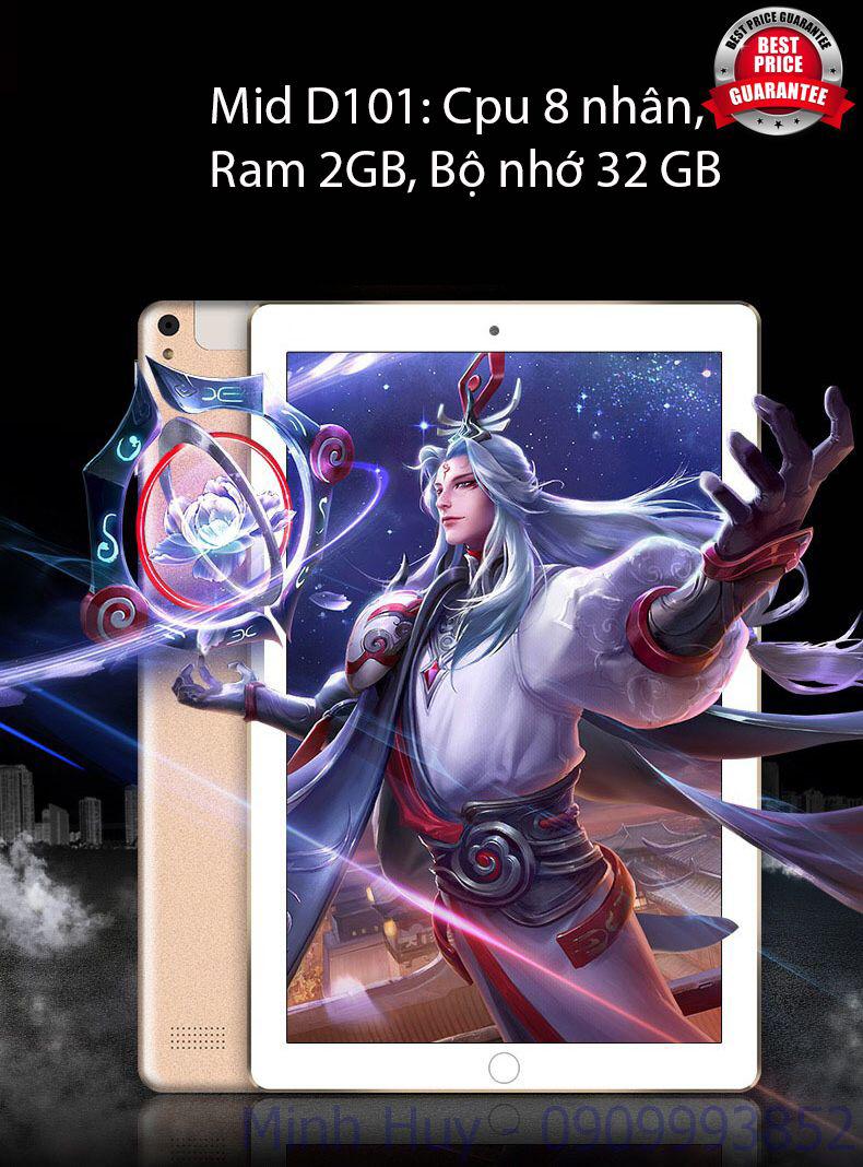 Máy tính bảng Mid D101 gắn Sim 3G 10 inch