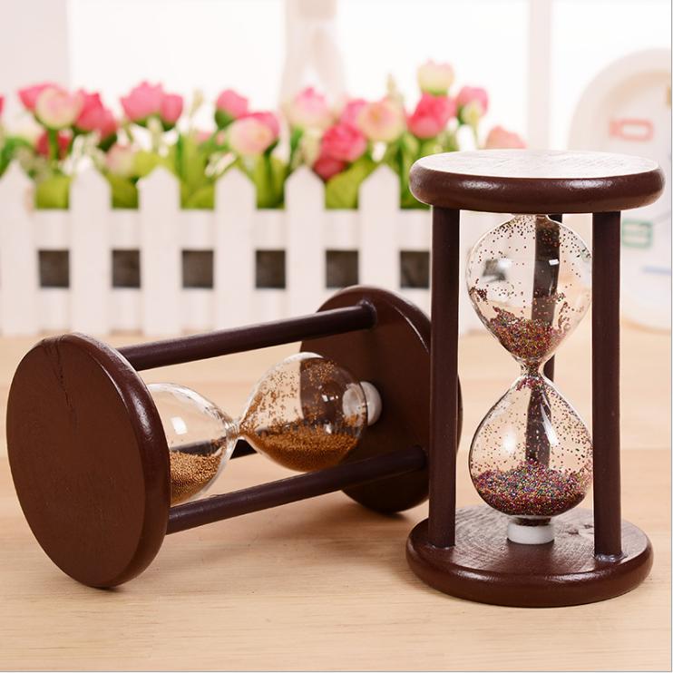 Đồng hồ cát khung gỗ để bàn bền đẹp