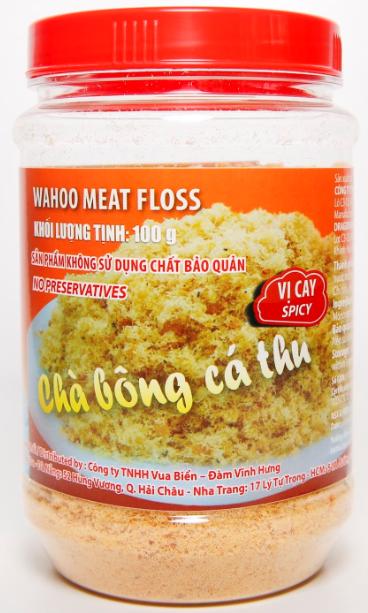 Chà bông cá thu -Loại 200 Gr Vị Cay