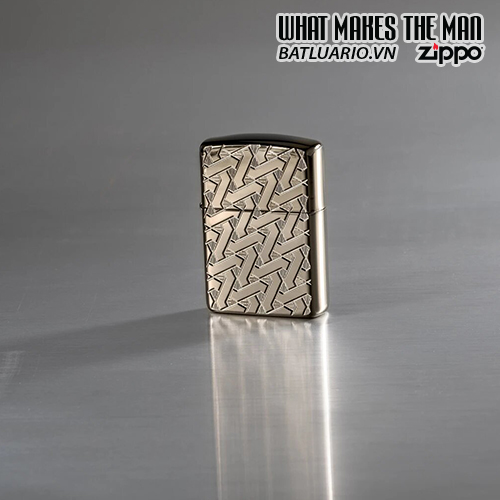 Zippo 49173 – Zippo Armor® Geometric Weave Design Black Ice