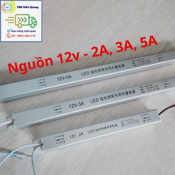 Nguồn led đũa 12V - 2A, 3A, 5A