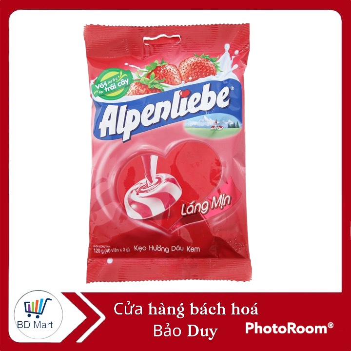 Kẹo hương dâu kem alpenliebe gói 120g / 322g
