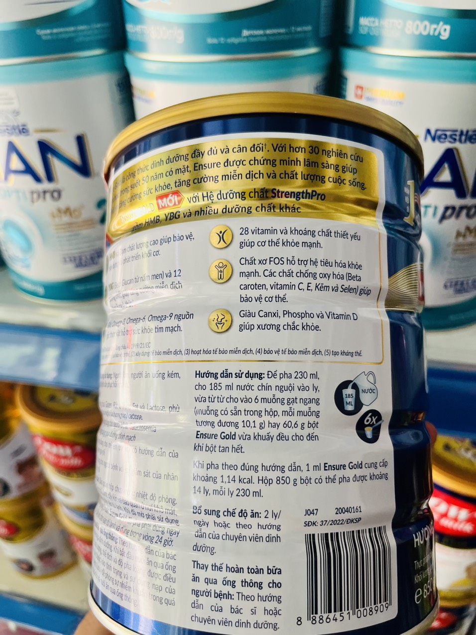 Sữa Bột Ensure Gold Abbott Hương Vani 850G mẫu mới