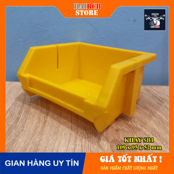 Khay nhựa linh kiện nhỏ, khay nhựa đựng vật tư kim hoàn, khay nhựa đa năng mini sb1 kt: 109 x 95 x 52 mm