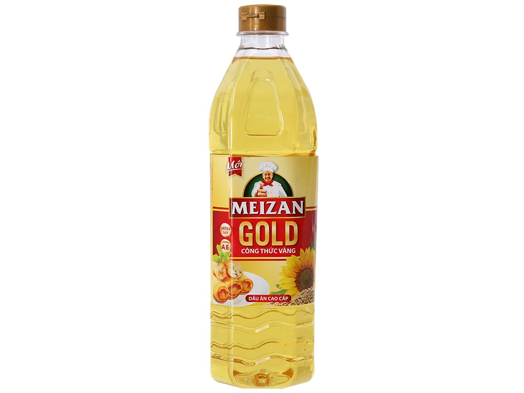 [Combo 2 Chai] Dầu ăn Meizan Gold 1L