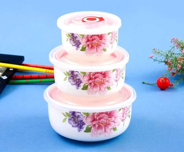 BỘ 3 BÁT SỨ CÓ NẮP HÚT CHÂN KHÔNG