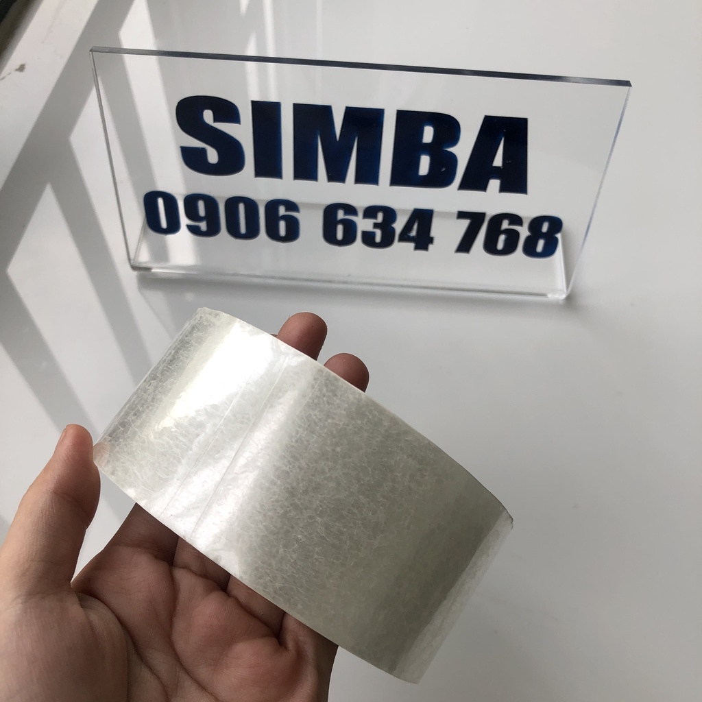 1 cuộn Băng keo  trong  100Yard lõi mỏng 5ly (1 kg /cây )