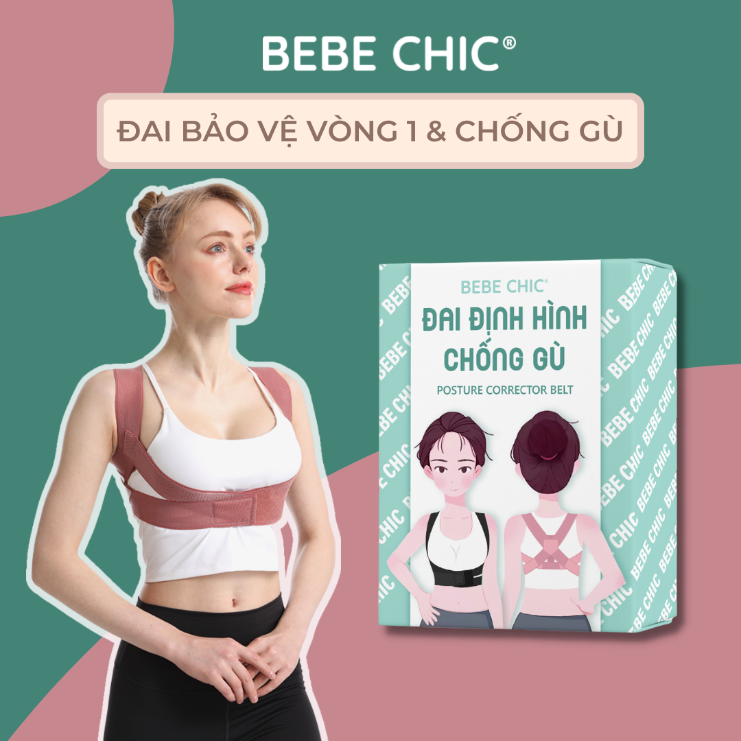 Đai Bảo Vệ Vòng 1 Khi Tập Thể Dục Thể Thao - Khắc Phục Gù Lưng BEBE CHIC