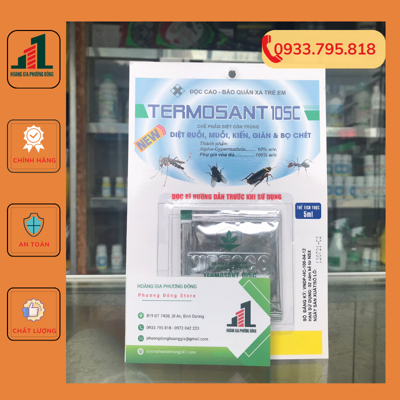 Thuốc diệt muỗi và côn trùng Termosant 10SC - Gói 5ml
