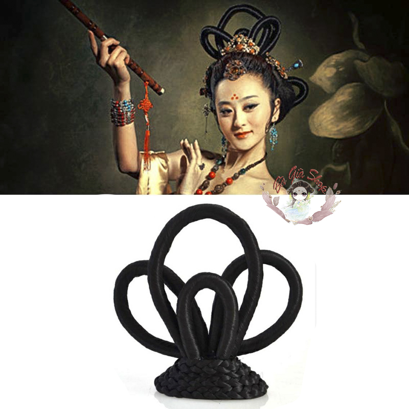 Búi tóc cổ trang búi nhiều nhánh