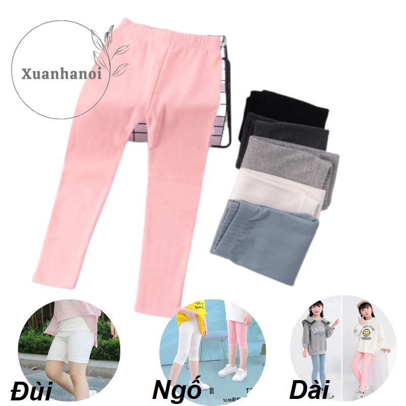 Quần bé gái legging quần dài, quần ngố và quần đùi 8-35kg XHN1223