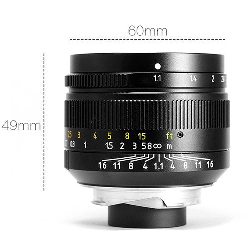 [Trả góp 0%]Ống kính 7Artisans 50mm F1.1 chân dung xóa phông mù mịt dành cho Leica M Full-Frame