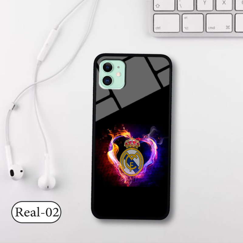 Ốp kính 3D IPHONE 11- in biểu tượng đội bóng