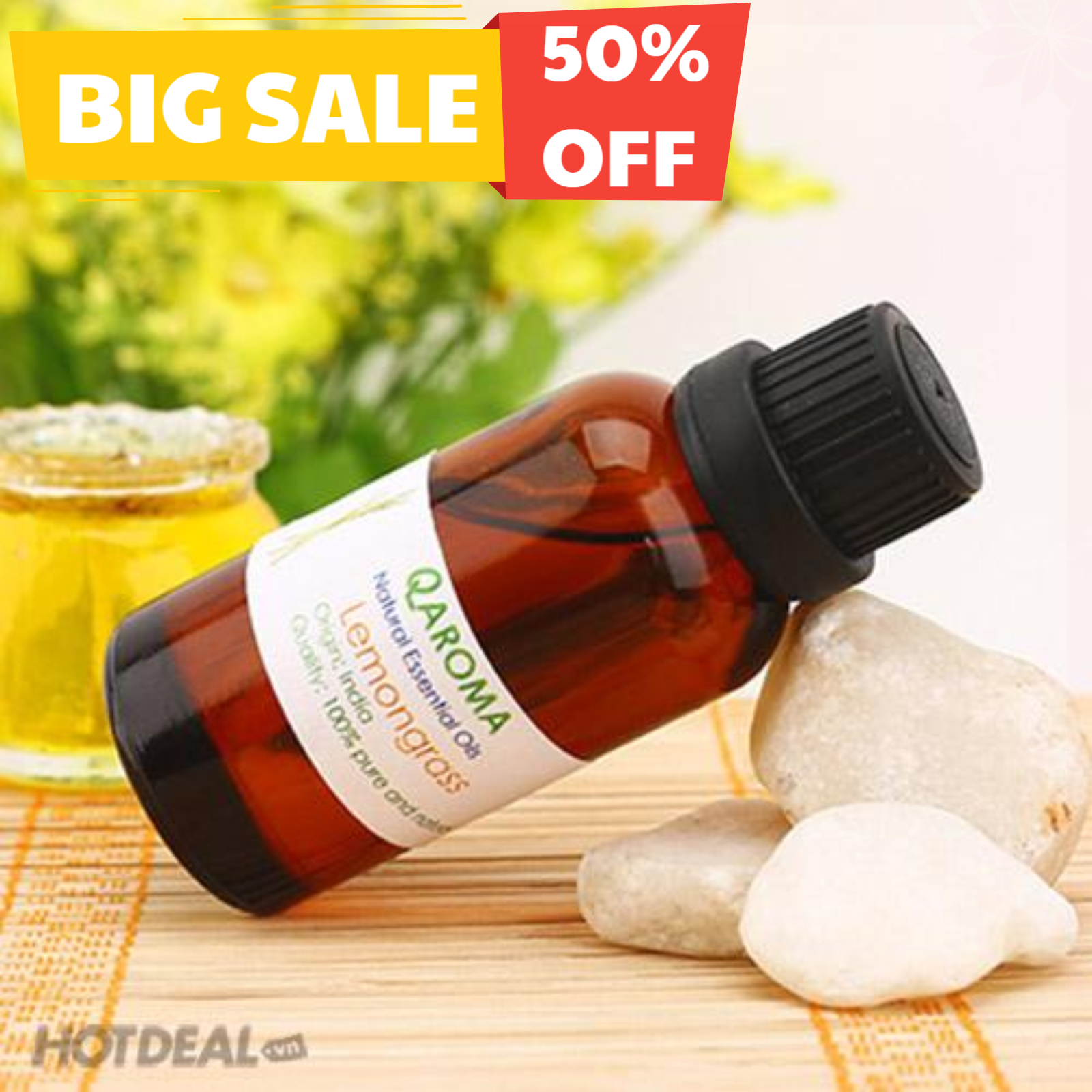 Tinh dầu 10ml SẢ CHANH, BẠC HÀ, QUẾ, TRÀ TRÀM, LAVENDER... nhập khẩu Ấn Độ - thơm nhẹ dễ chịu vô cùng