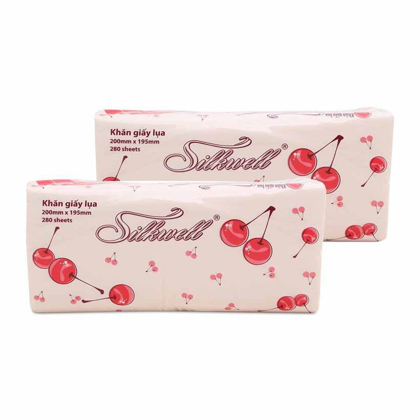 COMBO 4 BỊCH KHĂN GIẤY RÚT SILKWELL 280 TỜ