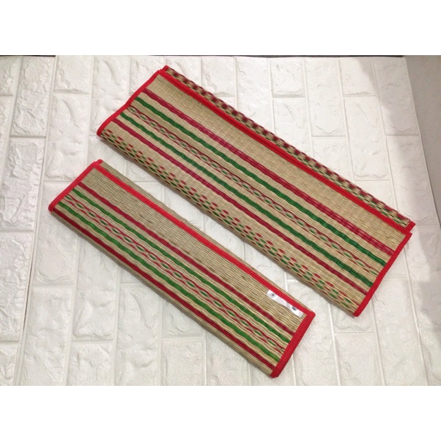Chiếu cói lót nôi sọc đỏ cho bé (50 x 70cm)