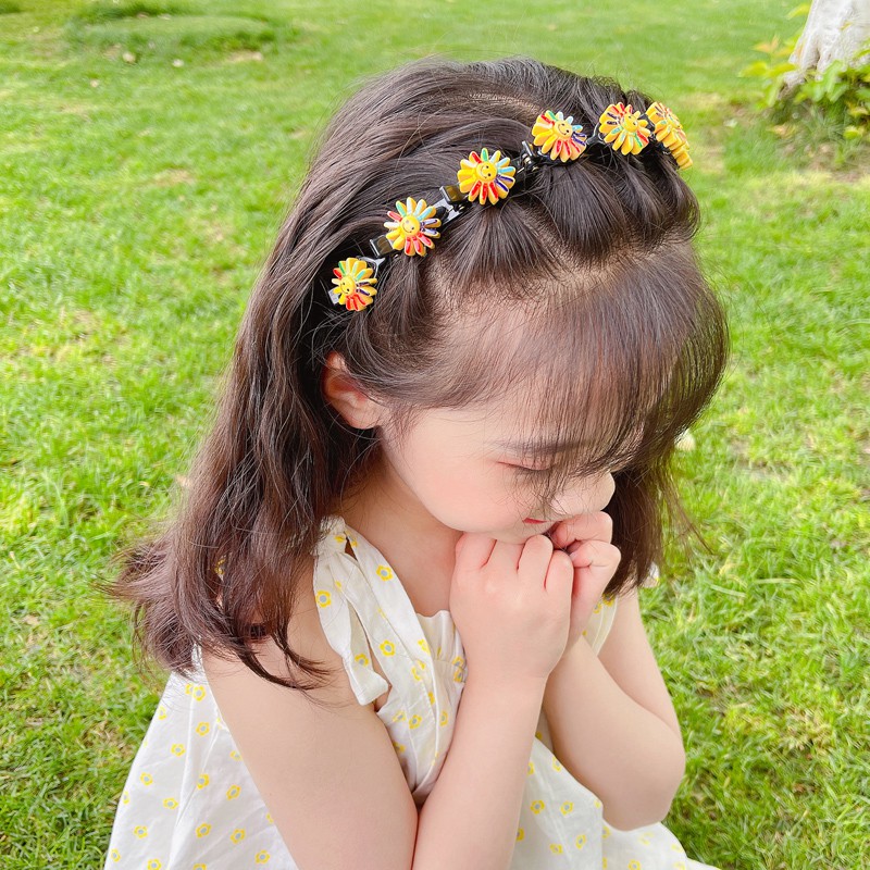 Cài Tóc Hình Hoa Dễ Thương Cho Bé