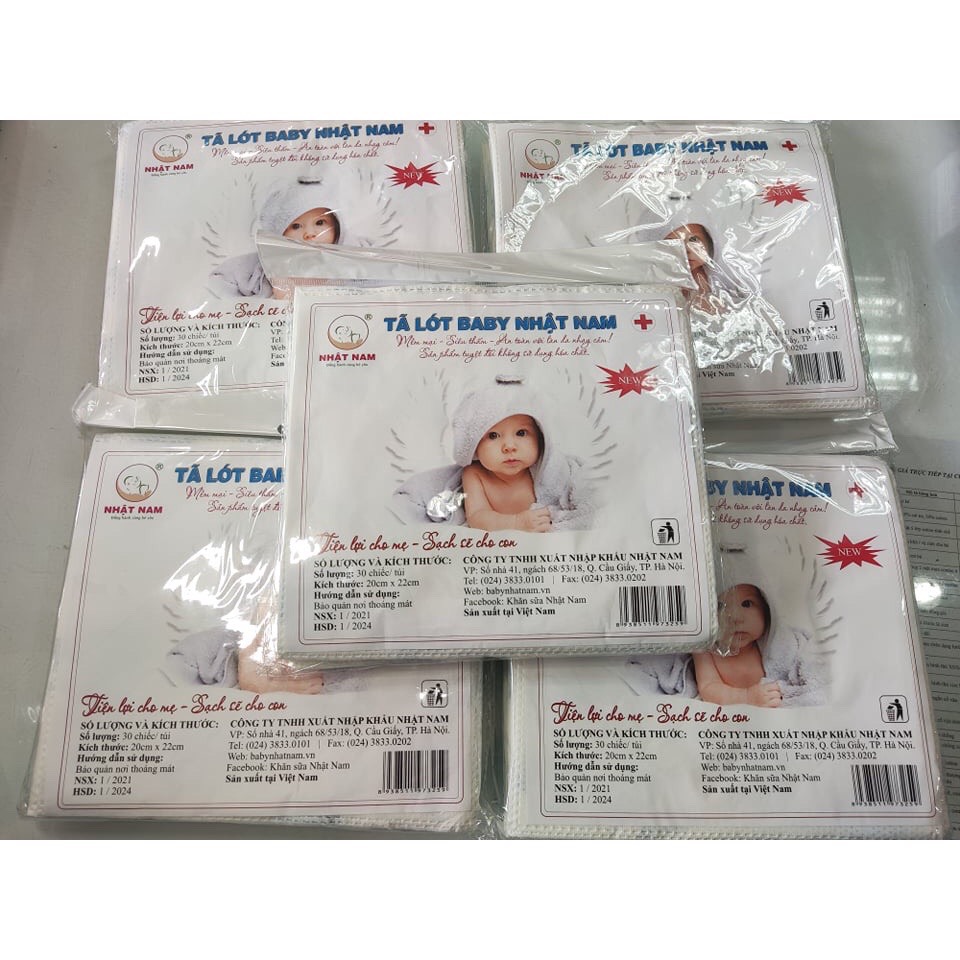 Miếng lót phân su Nhật Nam bịch 30 tờ